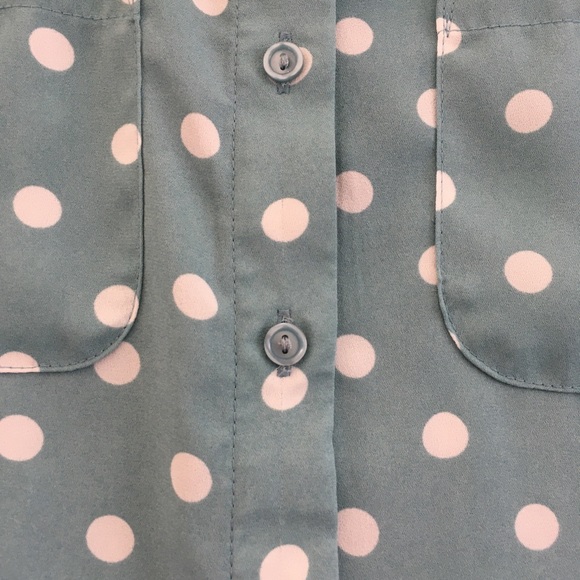 LOFT | Polka Dot Button-Down - Picture 3 of 3